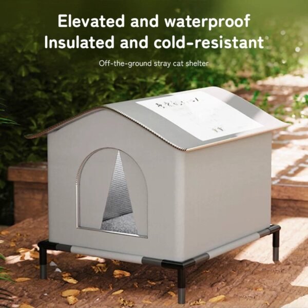 31722CC04E4FCFA6D418EC4720C816E6.jpeg Insulated Weatherproof Outdoor Cat Shelter