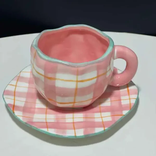 Hand-Painted Cloud Coffee Mug Set