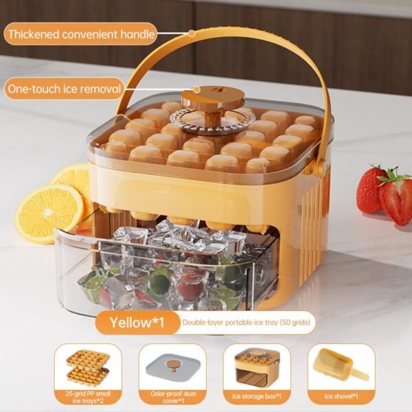 50-Grid Food-Grade Ice Maker Set